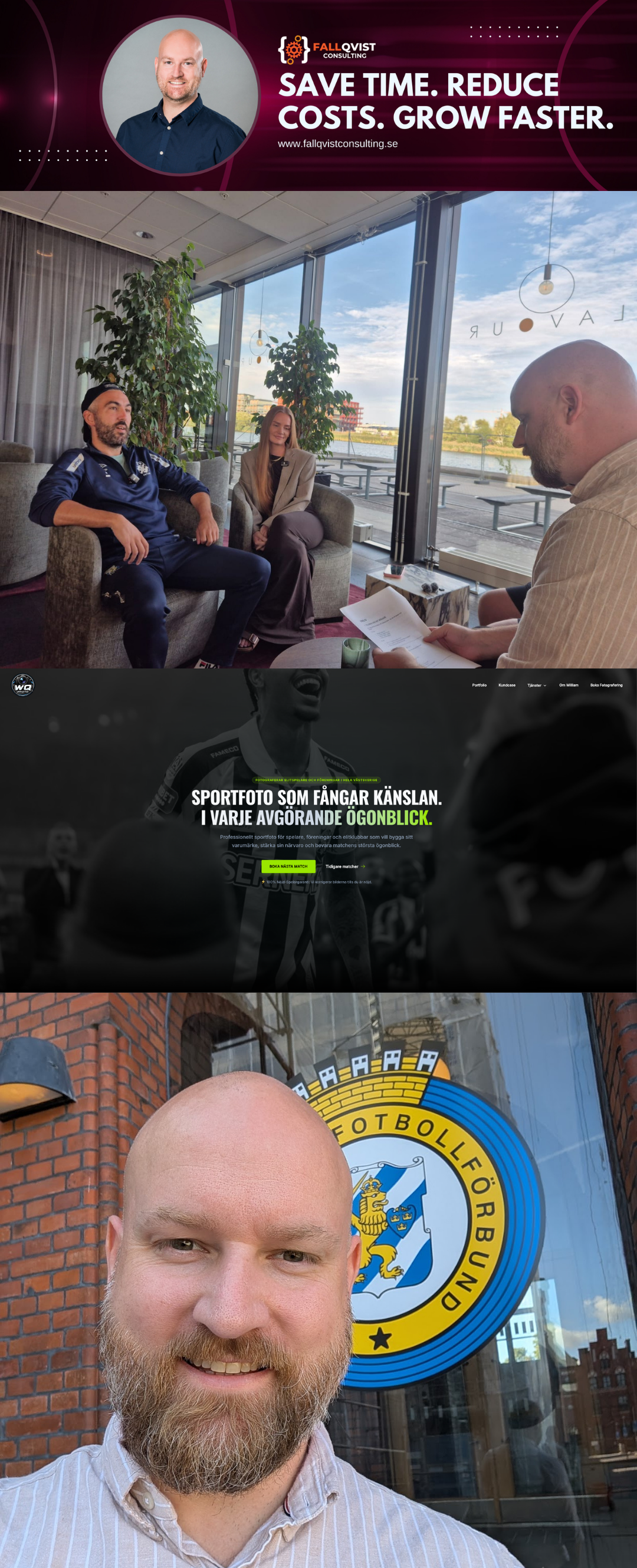 Kundmöten under tillväxtanalyser med Fallqvist Consulting